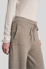 Transit - Comfort Fit Jogger Trousers - CLAY