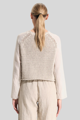 Transit - Cotton Ribbon Knit Muslin Sleeves - SAND