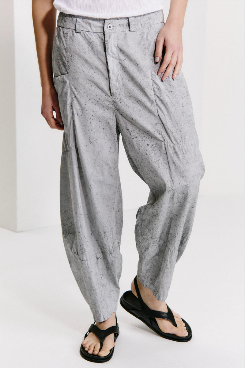 Transit - Lightweight CottonTrouser With Graphite Effect - LITEBLUE