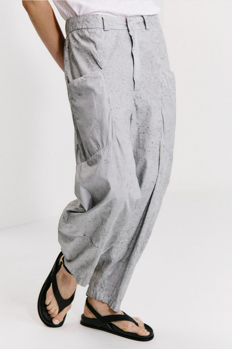 Transit - Lightweight CottonTrouser With Graphite Effect - LITEBLUE