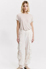 Transit - Silk Blend Multicargo Trouser - SAND