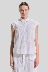 Transit - Sleeveless Shirt - WHITE