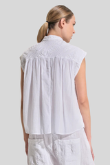 Transit - Sleeveless Shirt - WHITE