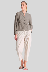 Transit - Stretch Poplin Jacket - TAUPE