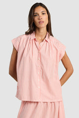 Trovata/Birds Of Paradis - Della Red Coastal Striped Shirt - REDCOSTR
