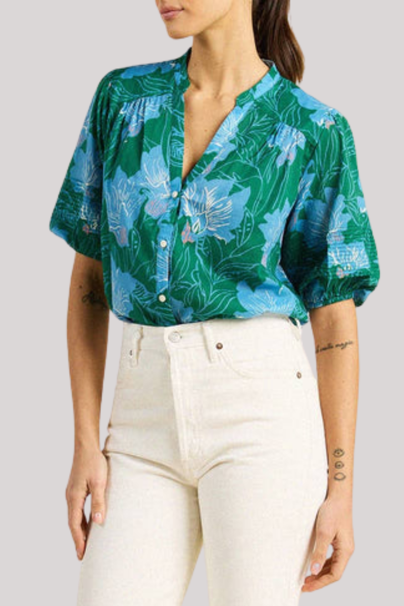 Trovata/Birds of Paradis - Loren Blouse - BLUEORCH