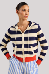 Trovata/Birds of Paradis - Rafa Zip-Up Hoodie - ANWHTNVY