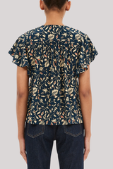 Ulla Johnson - Adoni Short Sleeve Top - MIDGARDN