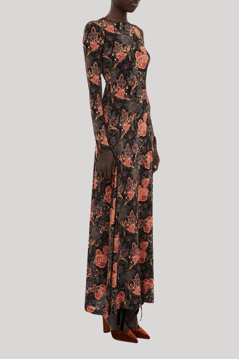Ulla Johnson - Amari Jersey Long Sleeve Dress - NIGHTLIL