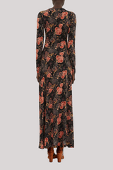 Ulla Johnson - Amari Jersey Long Sleeve Dress - NIGHTLIL