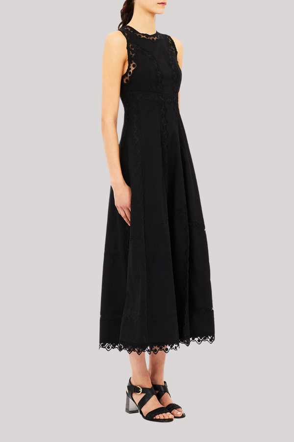 Ulla Johnson - Anela Sleeveless Midi Dress - NOIR