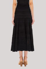 Ulla Johnson - Annisa Eyelet Skirt - NOIR