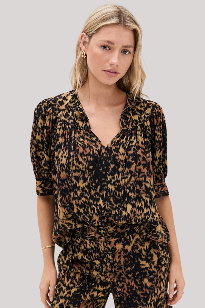 Ulla Johnson - Blaire Short Sleeve Blouse - SAVANNAH