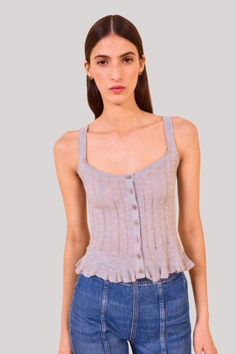 Ulla Johnson - Callie Knit Camisole - SLATE