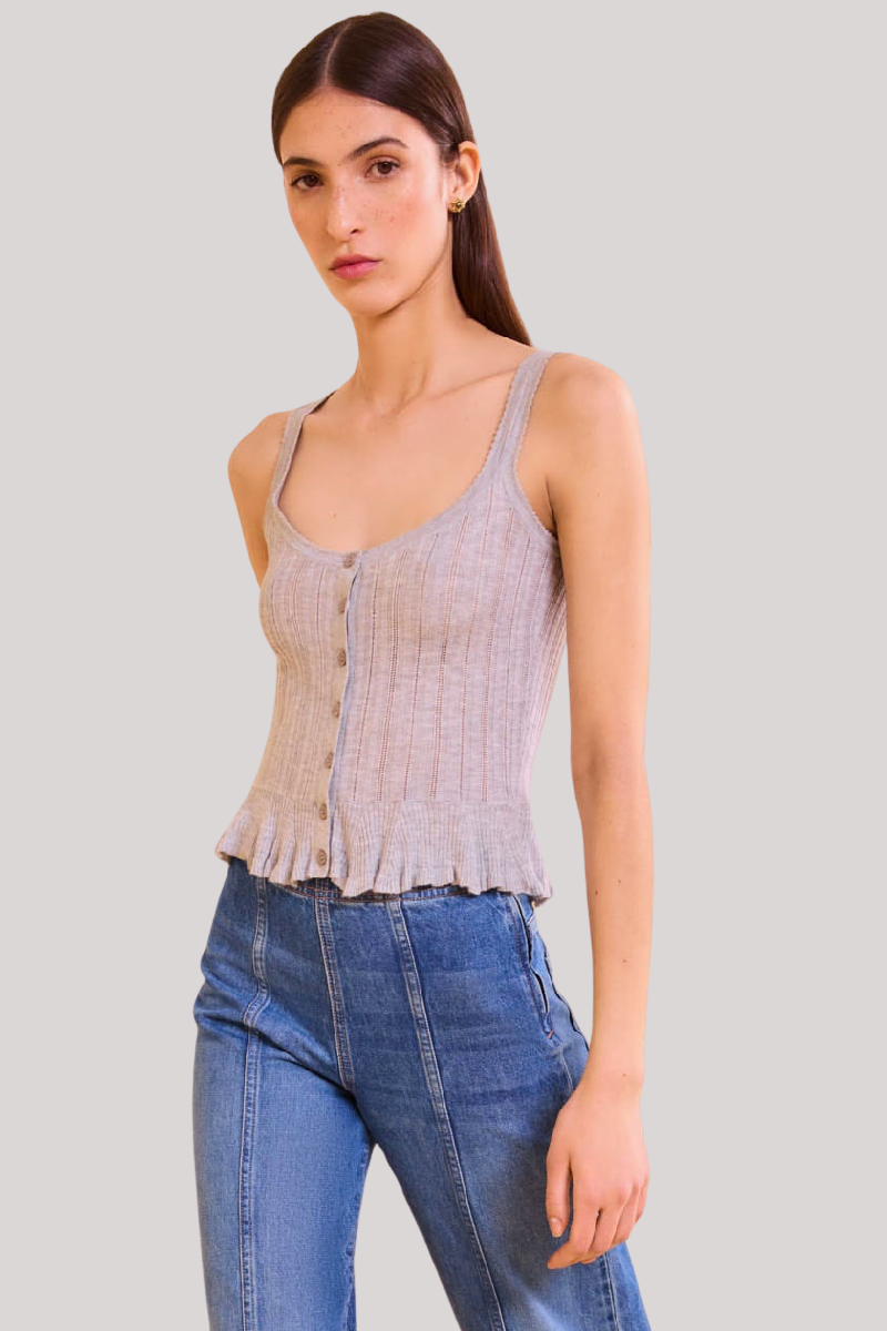 Ulla Johnson - Callie Knit Camisole - SLATE