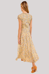 Ulla Johnson - Calliope Silk Midi Dress - DAFFODIL