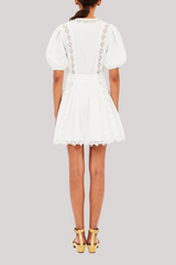Ulla Johnson - Camila Short Sleeve Mini Dress - PRISTINE