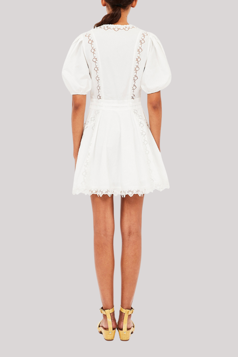 Ulla Johnson - Camila Short Sleeve Mini Dress - PRISTINE