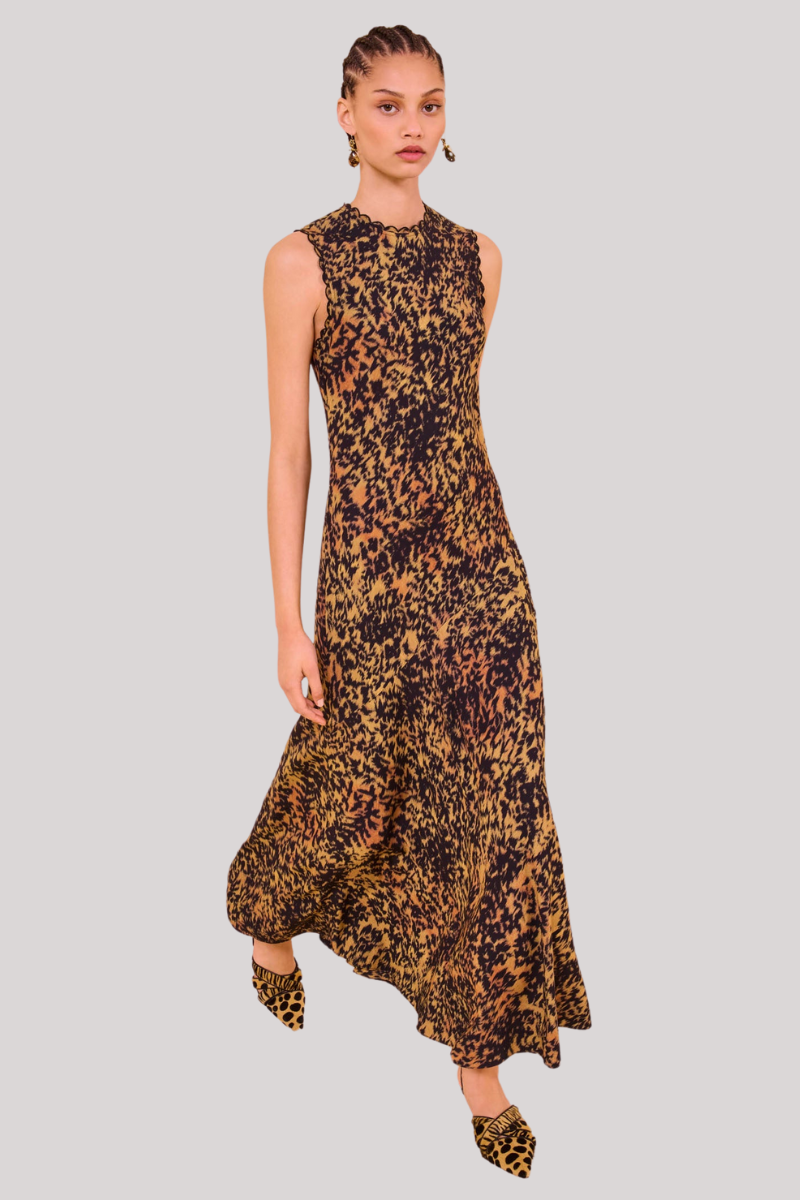 Ulla Johnson - Clea Sleeveless Bias Midi Dress - SAVANNAH