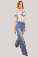 Ulla Johnson - Corine Ss Silk Top - PRISM
