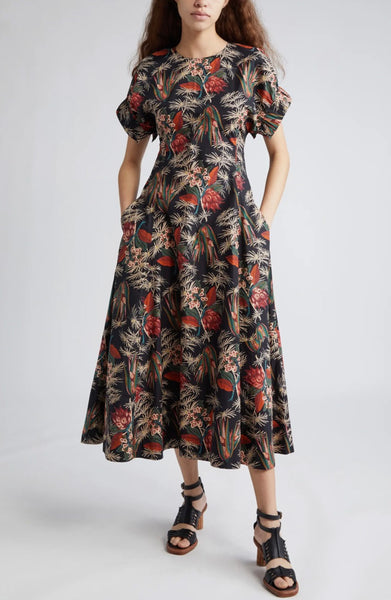 Buy JANASYA V Neck Cotton High Low Women's Midi Dress | Shoppers Stop