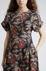 Ulla Johnson - Devon Floral Cotton Midi Dress - ANTHURIU