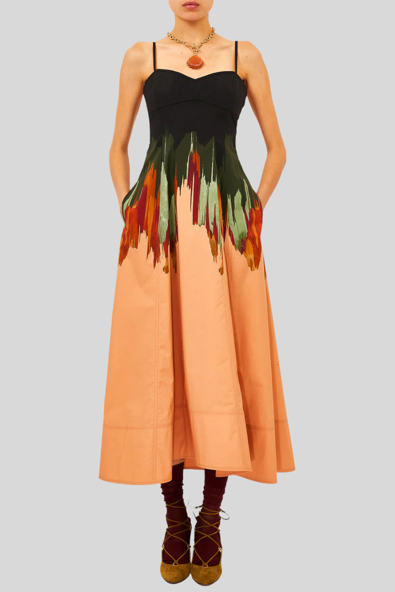 Ulla Johnson Fiora Cami Cotton Dress in Agate 2 / Agate