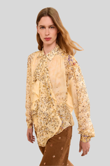 Ulla Johnson - Gesture Long Sleeve Silk Blouse - FORSYTHI