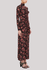 Ulla Johnson - Ida Long Sleeve Ruched Turtleneck Dress  - MIDLILY