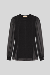 Ulla Johnson - Lucette Long Sleeve Blouse - NOIR