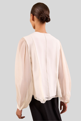 Ulla Johnson - Lucette Long Sleeve Blouse - PEARIVY