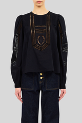 Ulla Johnson - Marlowe Cotton Top - NOIR