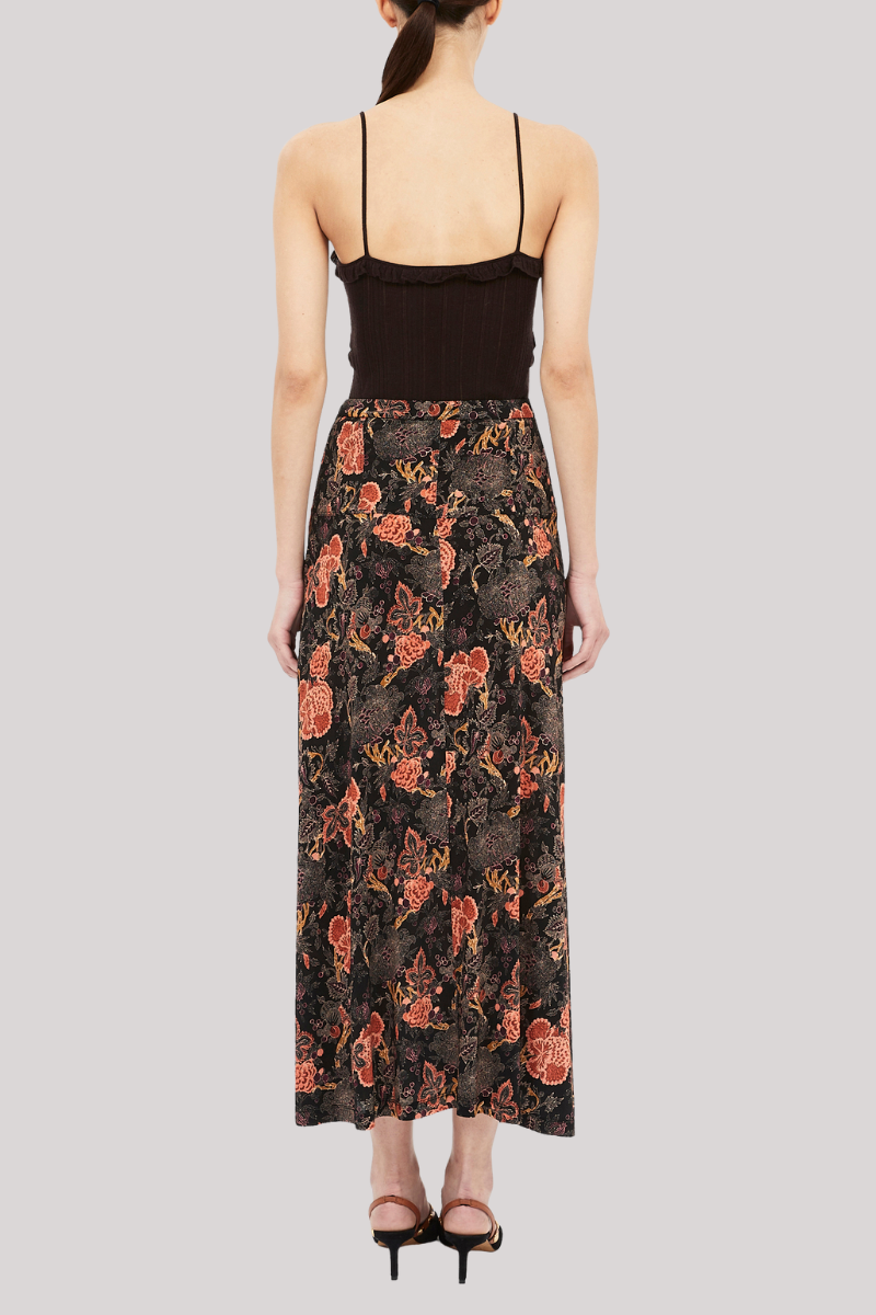 Ulla Johnson - Paola Jersey High Waist Midi Skirt - NIGHTLIL