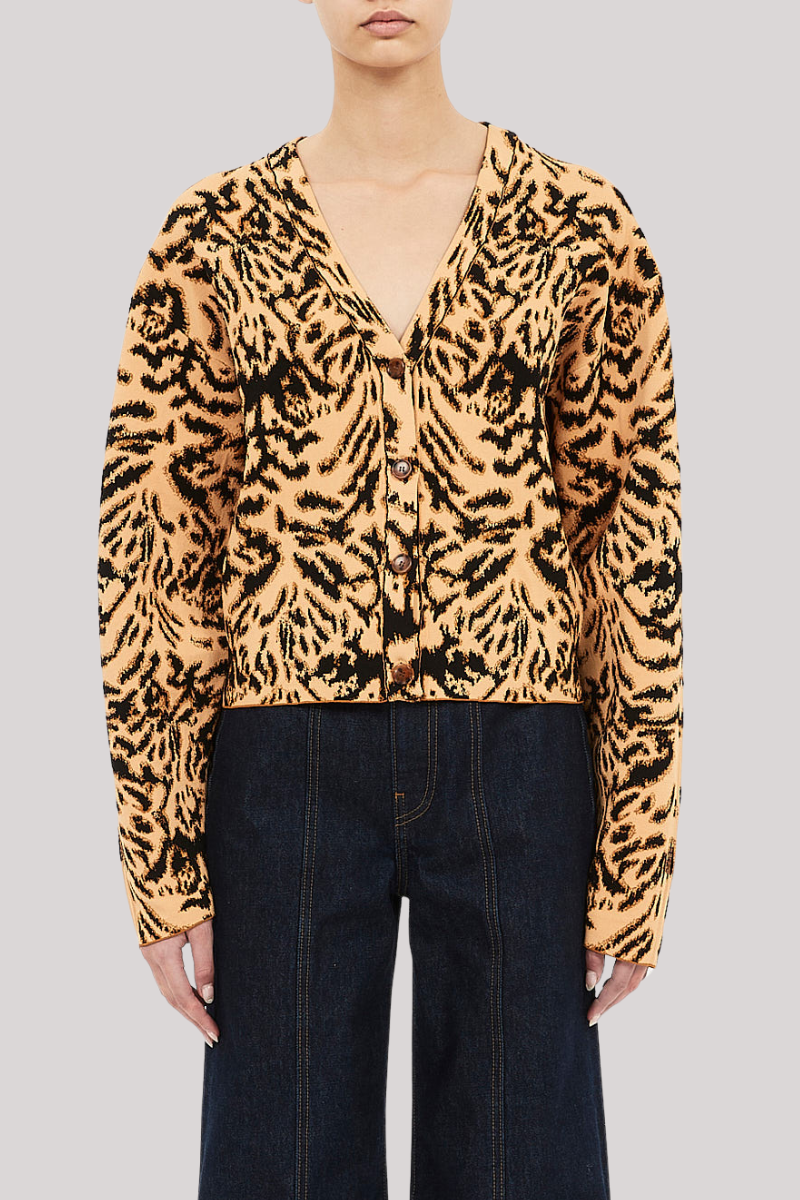 Ulla Johnson - Payton Jacquard Knit Cardigan - BENGAL
