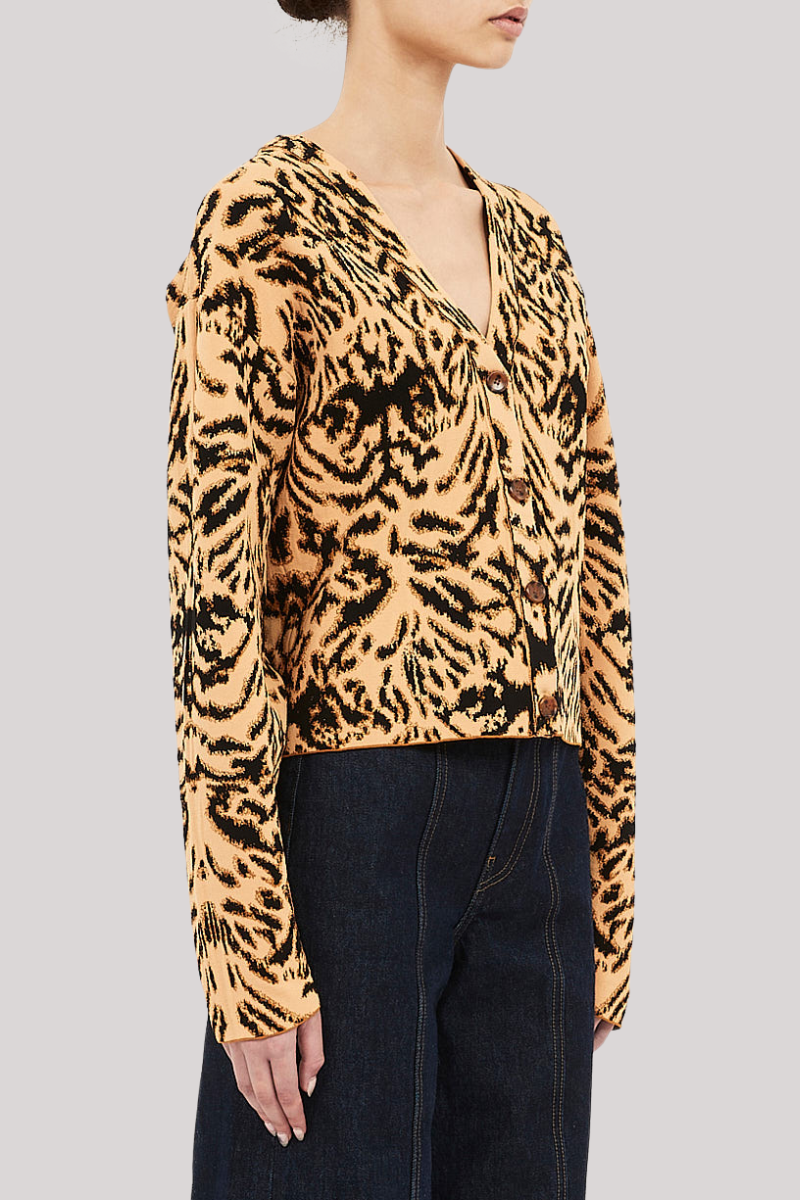 Ulla Johnson - Payton Jacquard Knit Cardigan - BENGAL