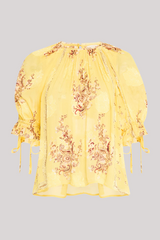 Ulla Johnson - Pippa Short Sleeve Blouse - SOLEIL