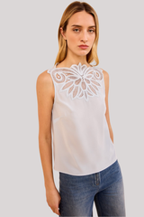 Ulla Johnson - Rea Sl Lace Applique - ADRIATIC