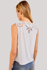 Ulla Johnson - Rea Sl Lace Applique - ADRIATIC