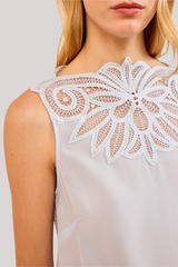 Ulla Johnson - Rea Sl Lace Applique - ADRIATIC