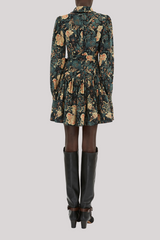 Ulla Johnson - Simona Silk Long Sleeve Mini Dress - NUIT