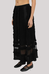 Ulla Johnson - Vivian Knit Midi Skirt - NOIR