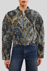 Ulla Johnson - Yara Silk Jacket - PRUSSIAN
