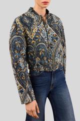 Ulla Johnson - Yara Silk Jacket - PRUSSIAN