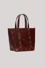 Vanessa Bruno - Leather S Cabas Tote - CHOCOLAT