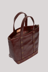 Vanessa Bruno - Leather S Cabas Tote - CHOCOLAT