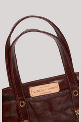 Vanessa Bruno - Leather S Cabas Tote - CHOCOLAT
