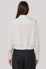 WE-AR4 - The Crawford Blouse - WHTSTRIP