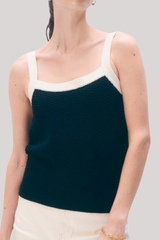White +  Warren - Boucle Tank Top - MIDIVYTR