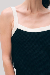 White +  Warren - Boucle Tank Top - MIDIVYTR