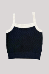 White +  Warren - Boucle Tank Top - MIDIVYTR
